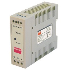DAYTON 33NT20 Power Supply,DIN Rail,50W,24VDC,Plastic 33NT20