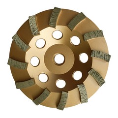 5″ Concrete Grinding Cup Wheels 12 Diamond Abrasive Seg 5/8″-11 Arbor