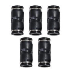 Push To Connect Air Fittings Tube 1/2″ OD Straight Air Line Union Push Pack of 5