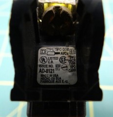 Square D 20A Circuit Breaker A-8121 120/240V 10kA 1 Pole