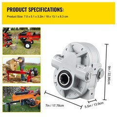 VEVOR Hydraulic Tractor PTO Pump GP-PTO-A-7-6-S 16.6 GPM 540 RPM 9-8902-7