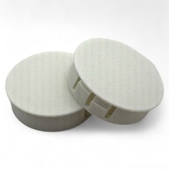 1 3/8″ Hole Nylon Locking Panel Plugs Black/White Dome Cover 1 1/2″ Top Width