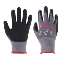 Safety Work Gloves MicroFoam Nitrile Coated Foam Gloves M-Size/12 set