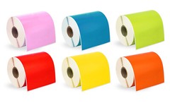 ZEBRA 4×6 MULTI COLORS 4″ x 6″ Direct Thermal Labels – 1″ Core (30) Rolls/250
