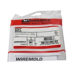 WIREMOLD WALKER6DEC EVOLUTION POKE-THRU DEVICE MOUNTING PLATE DECORA, WHITE
