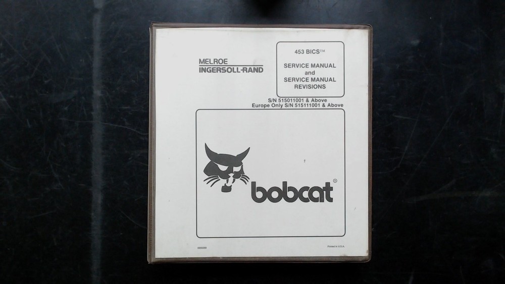 Bobcat 453 BICS Service Manual 6900339 1997 Engine Diagrams Repair