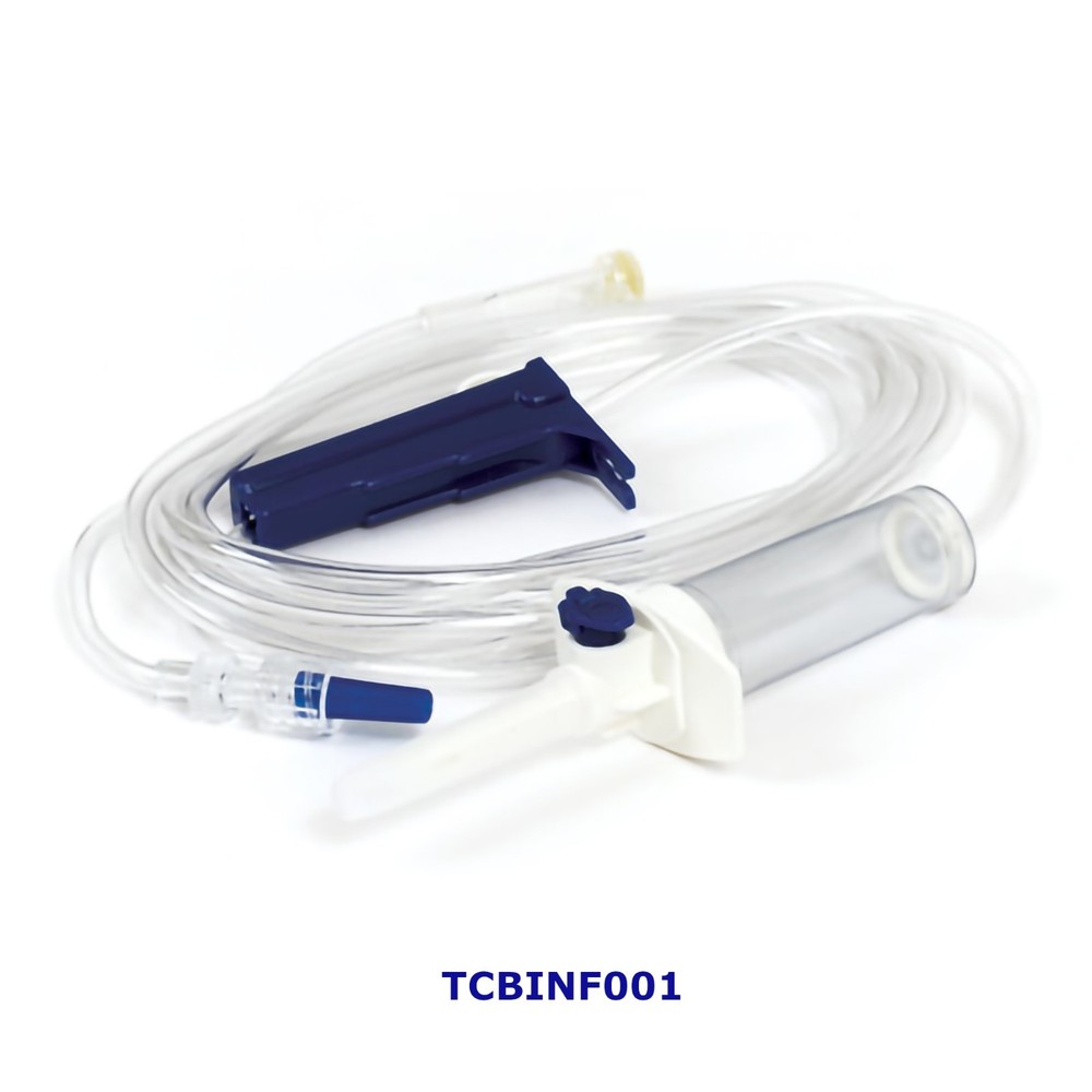 Primary IV Admin Set TrueCare Gravity 1 Port 20 Drop/ mL Drip Rate 50/Box