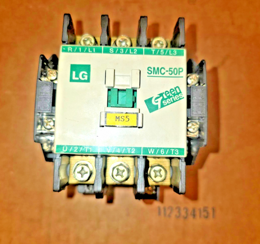 LG SMC-50P MAGNETIC CONTACTOR with aux contacts 3 pole 100-110V Coil Free Ship