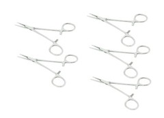 5 Premium Kelly Locking Hemostat Forceps 5.5″ Straight SS Surgical Instrument