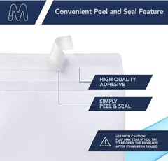 Standard 5.25 x 7.25 Inch A7 Envelopes – 100 Pack with Satisfaction Guarantee