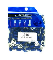 100 PACK 16-14 GAUGE BLUE CAR GROUND WIRE RING TERMINALS CONNECTORS #10
