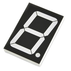 1 × Red 7 Segment 5″ Inch LED Single Digit display Common Anode 1 Bit 10-Pins