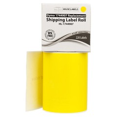 DYMO LW 1744907 YELLOW 4XL 4×6 4″x6″ – TWENTY (20) Rolls Ship Labels FREE SHIP
