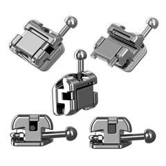 Dental Self Ligating Brackets Orthodontic Ceramic Metal Roth MBT Damon Empower