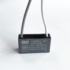 CBB61 250V Capacitor 2 wires 2/3/3.5/4/5/5.5/6/6.5/7/8/9/10/12/15/18/20/25/30 UF