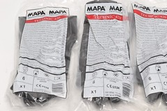 6 Pairs MAPA Technic 420 Professional Light Chemical Neoprene Gloves, Size 6