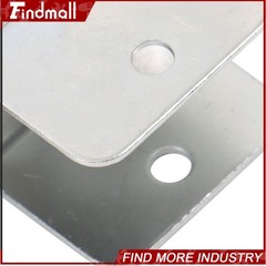 Findmall 4 PCS 2″ U-Bracket Shaped Caster Wheels (2 With Brake & 2 Without)