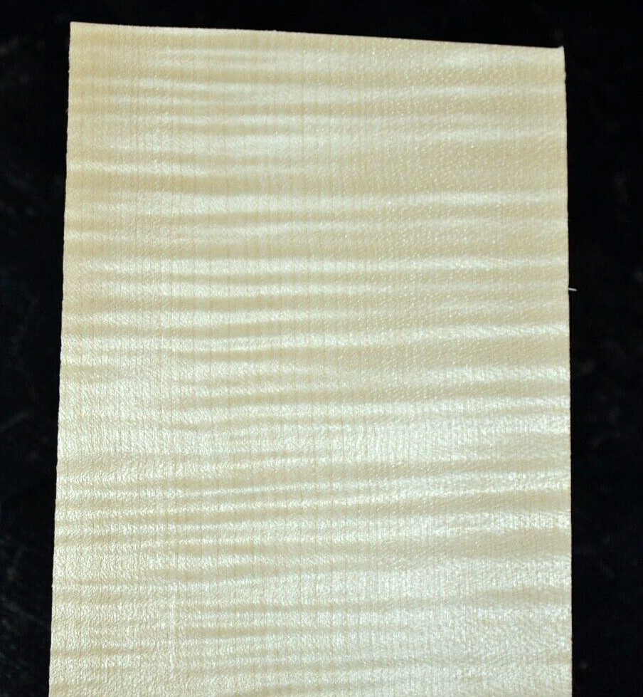 Curly Maple Raw Wood Veneer Sheet 4.5 x 31 inches 1/42nd 5944-44
