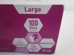 Medpride Powder Free Nitrile Exam Gloves Large Box 100 – Blue (Brand New)
