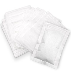 10 Pack of Small Paper Bags Zip Lock Resealable Nonwoven Storage Bags 6.3 by 8.2