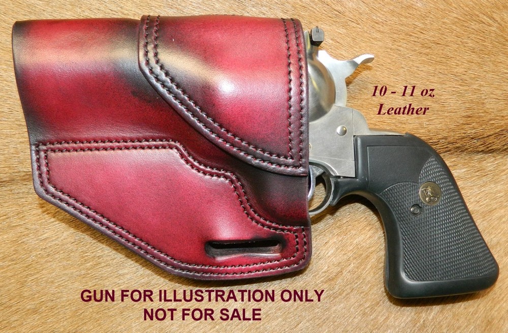 Gary C’s Avenger OWB Left Hand “XH” Holster RUGER NM Blackhawk 3-3/4″ Leather