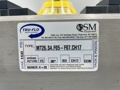 New NOS SM Tru-Flo MT26.S4.F05-F07.CH17 Pneumatic Actuator