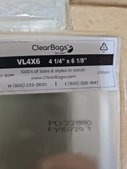 Lot of Mixed Sizes Clear Cellophane Bags Self-Sealing 4×6, 5×7 6×9, 9×12, 10×13