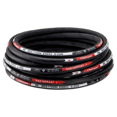 33FT 1/4″ Hydraulic Hose w/ 16 Fittings (JIC Female & NPTF Male & JIC Female 90°