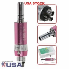 Dental E-type 4H Air Motor 4Holes Slow Low Speed Handpiece Pink-Color