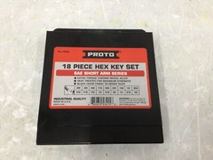 PROTO – J4986 Hex Key Set 18 Pc 1 1/4 in to 6 1/4 in 2 Tips