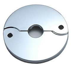 Chrome Plated Floor and Ceiling Split Flange Fits 0.84 inches, Copper