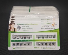 100X Dental Orthodontic Metal Brackets Mini Roth/MBT/Edgewise 022 Slot 345 hooks