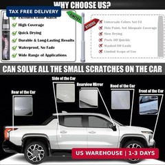GNO/WA633D Slate Gray Metallic Touch Up Paint for Chevrolet, Car Scratch Repair