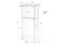 Plexiglass Clear Christian Lucite Church Pulpit Conference Lectern School Podium