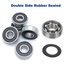 608-2RS Groove Ball Bearing 8 x 22 x 7 mm 608 2RS Rubber Sealed ( PCs 10 ).