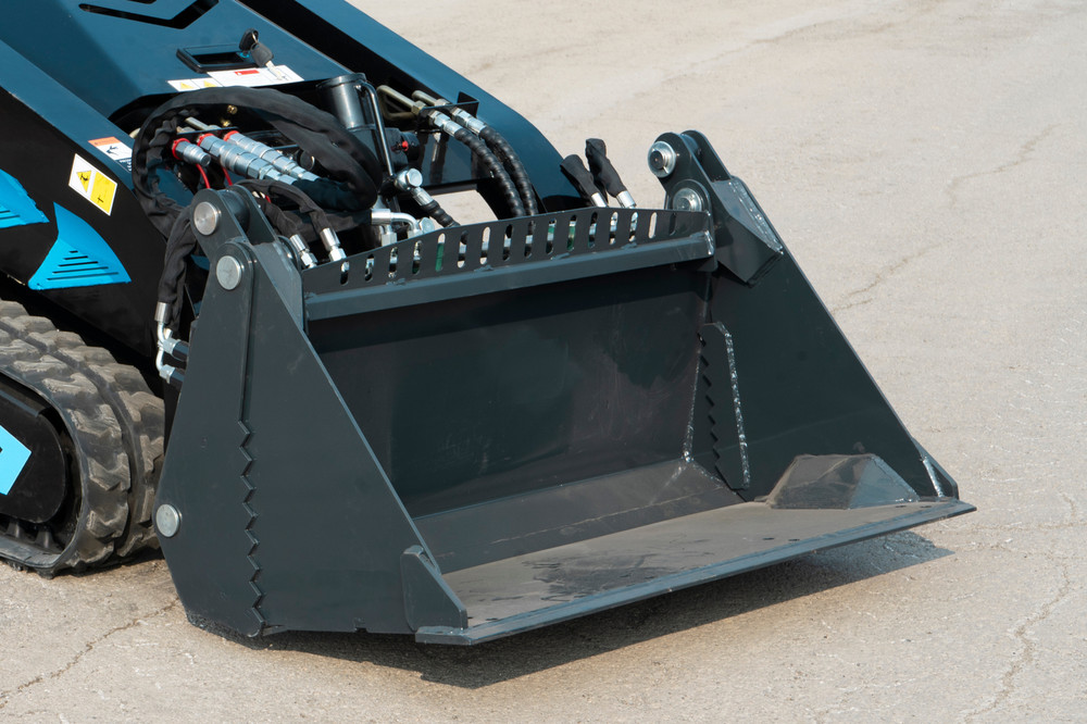 4-In-1 Combo Mini Skid Steer Bucket attachment for TYPHON STOMP X1300 &STOMP 509
