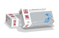 Intco 1000 Pack Basic Medical Synmax Blue Small Vinyl Exam Gloves