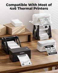 4×6 Thermal Printer Labels, Commercial Grade, 220 Sheets/Stack | 4″x6″ Fanfol…