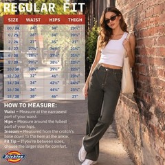 Dickies Womens Straight Leg Carpenter Work Pants Size Down For Ideal Fit Size