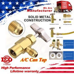 Self-Sealing A/C AC Can Tap Freon Puncture Style Tapper Adapter Dispensing Valve