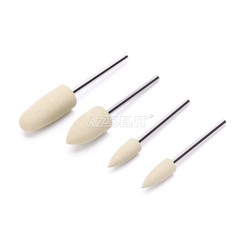 12pcs/kit Dental SILICONE Polishers Polishing Burs Resin Base Acrylic 2.35mm