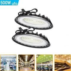 2 Pack 500W UFO Led High Bay Light Industrial Commercial Warehouse Shop Light