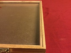 Oak Wood Display Case 18 x 24 x 2 for Arrowheads Knifes Collectibles & More