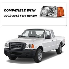 Headlight Assembly for 2001-2011 Ranger w Corner Light 4pcs