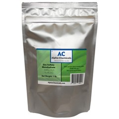 Zinc Sulfate Monohydrate Powder – 35.5% Zn – 1 Pound