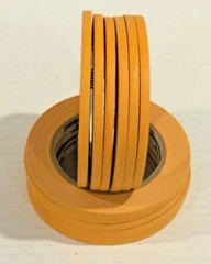 Tape Logic® ORANGE Masking Tape 1/4″ X 60 yards (4.9mm) T93100312PKD 12 Rolls