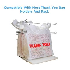 Heavy Duty Thank You Bags 11.5×6.5×22 Plastic T-Shirt Shopping Bags 1000 Pack
