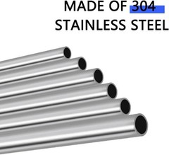3/8 Inch Stainless Steel Tube 10 Inch Length Pack of 4 Weldable Metal Pipe