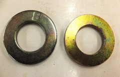 7/8″ THRU-HARDENED GRADE 8 YELLOW ZINC PLATED FLAT WASHERS***SEE DESCRIPTION***