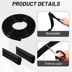 Morningro 1 Pack T-Slot Cover for Milling Machine (5/8”,Black)